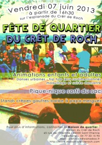 Fête de quartier - Crêt de Roch - Saint Etienne